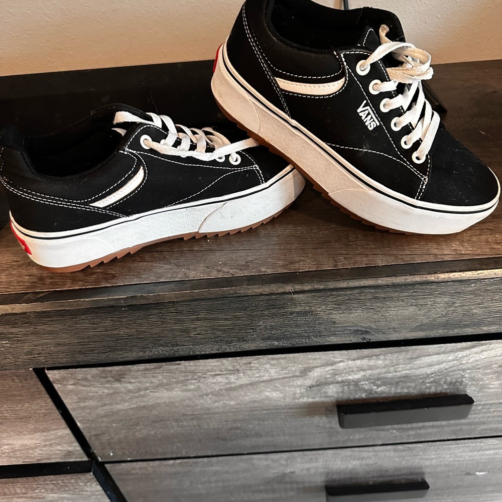 Vans Black and White Sneakers